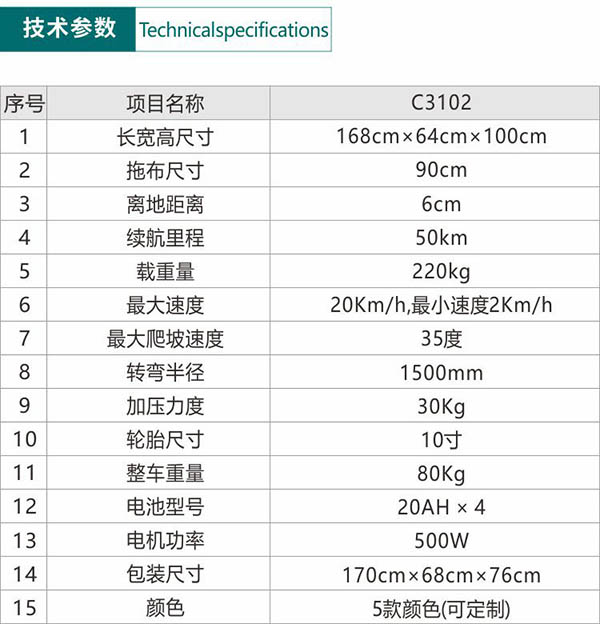 电动海南藏族尘推车C3102